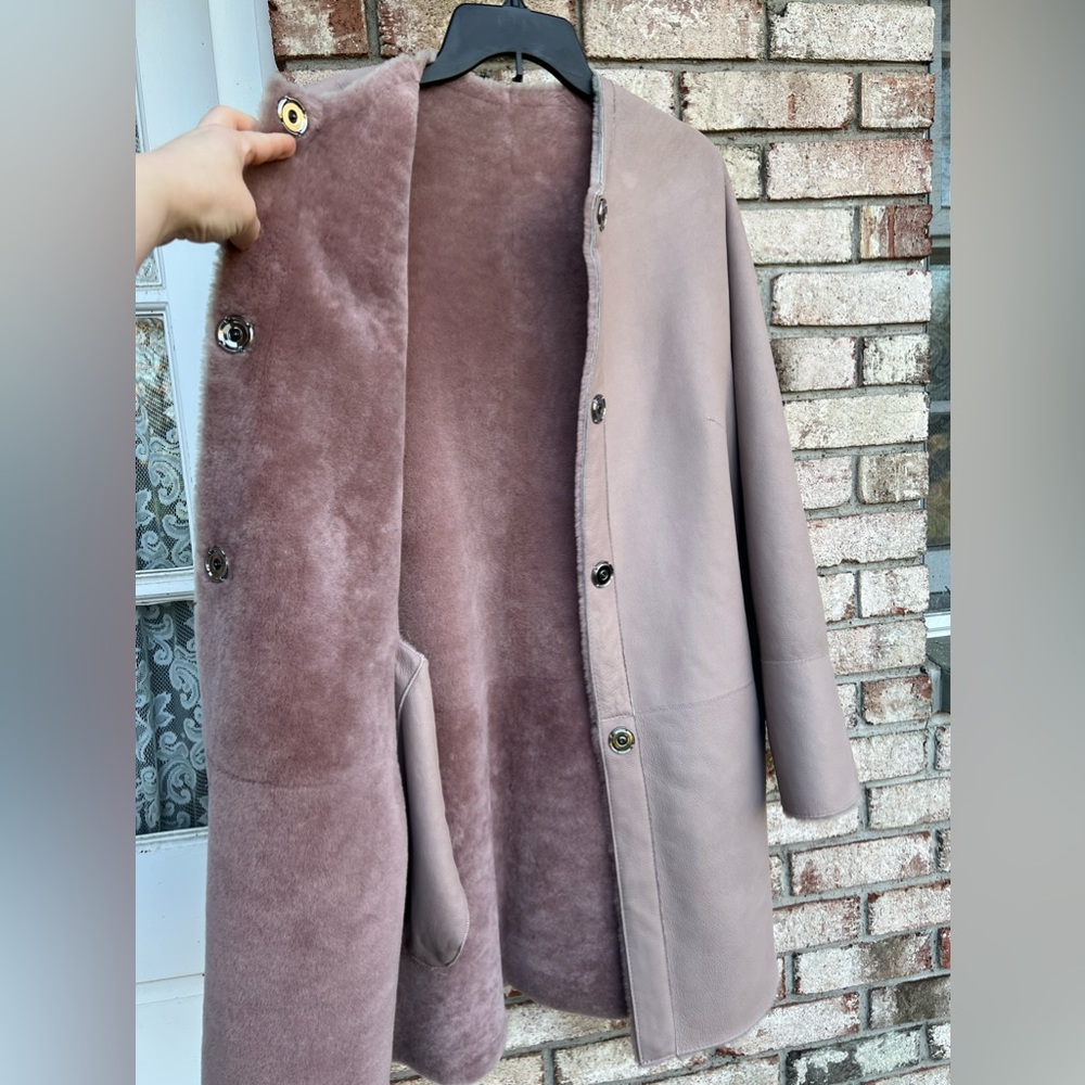 Hiso Genuine Shearling Coat